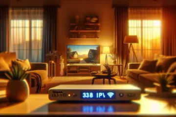 Stable IPTV viewed clearly despite slow Wi-Fi in a cozy living room.